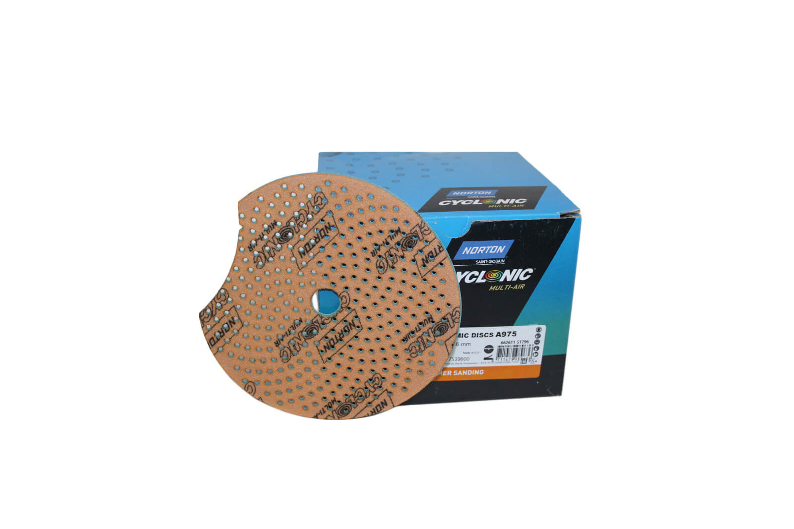Абразивный шлифовальный круг Norton Ceramic Discs A975 (P320-P400) оранж, диаметр 150мм, 1шт.