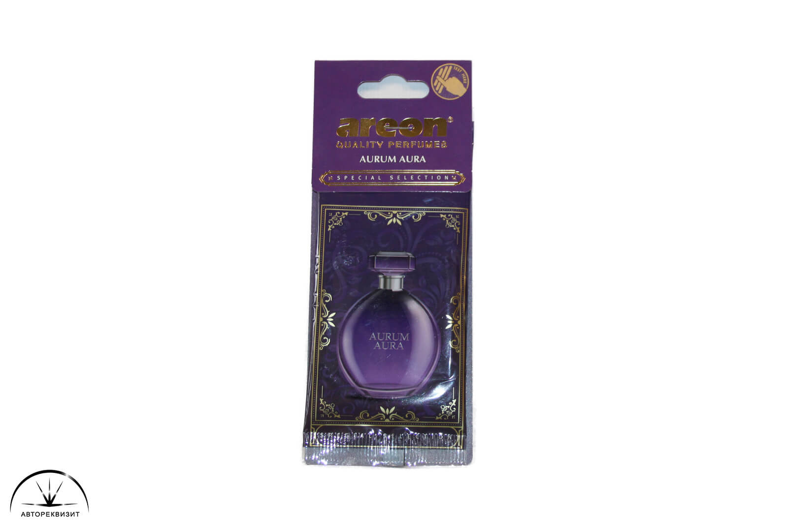 Ароматизатор Areon Special Selection For him Aurum Aura / Золотой бриз листик