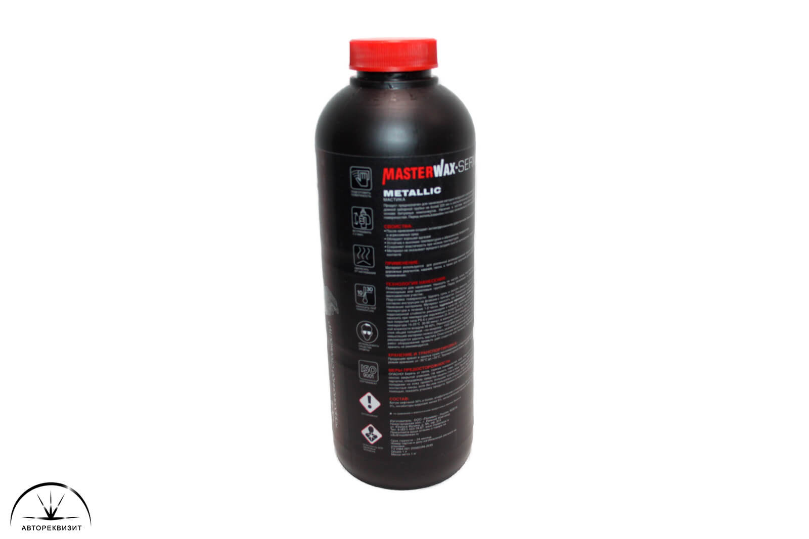 Мастика полимерно-битумная MasterWax Антикор MW Service Metallic пластик, 1кг
