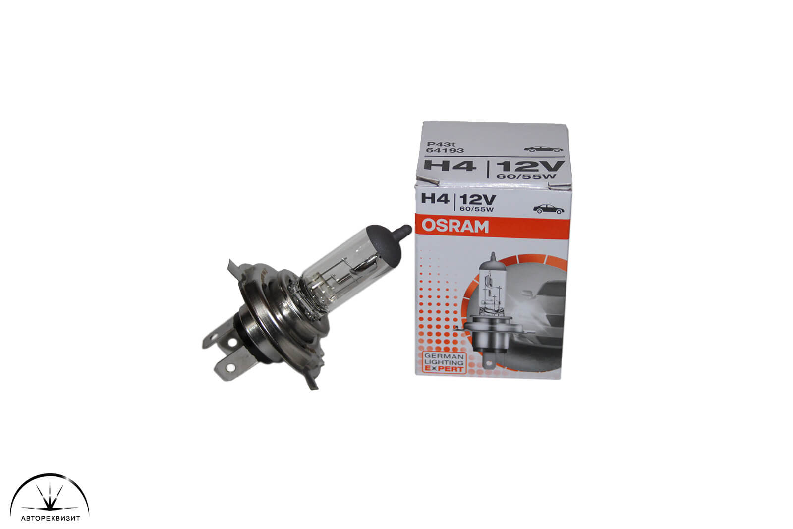 Автолампа OSRAM 12V 60/55W H4 Classic